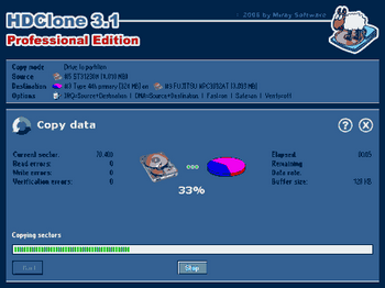 HDClone free edition v.3.5.4